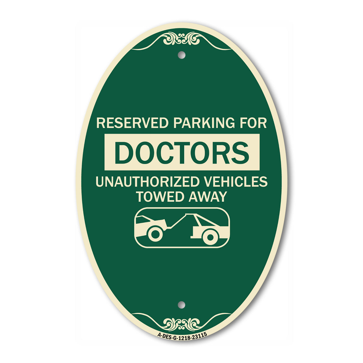 Reserved Parking for Doctors Unauthorized Vehicles Towed Away
