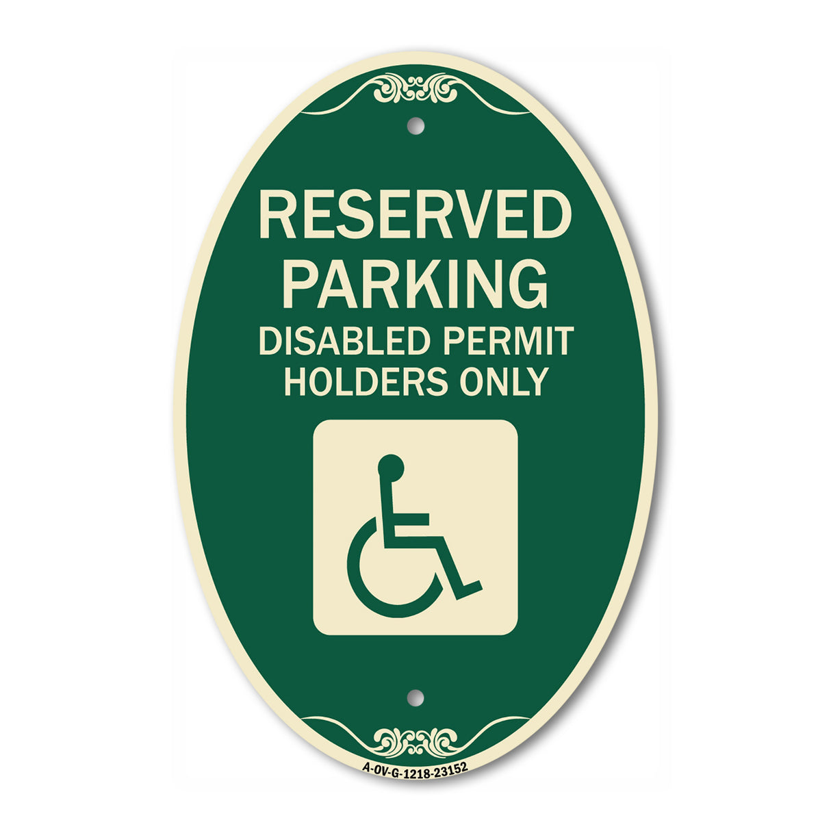 Reserved Parking - Disabled Permit Holders Only (With Updated Access Symbol)