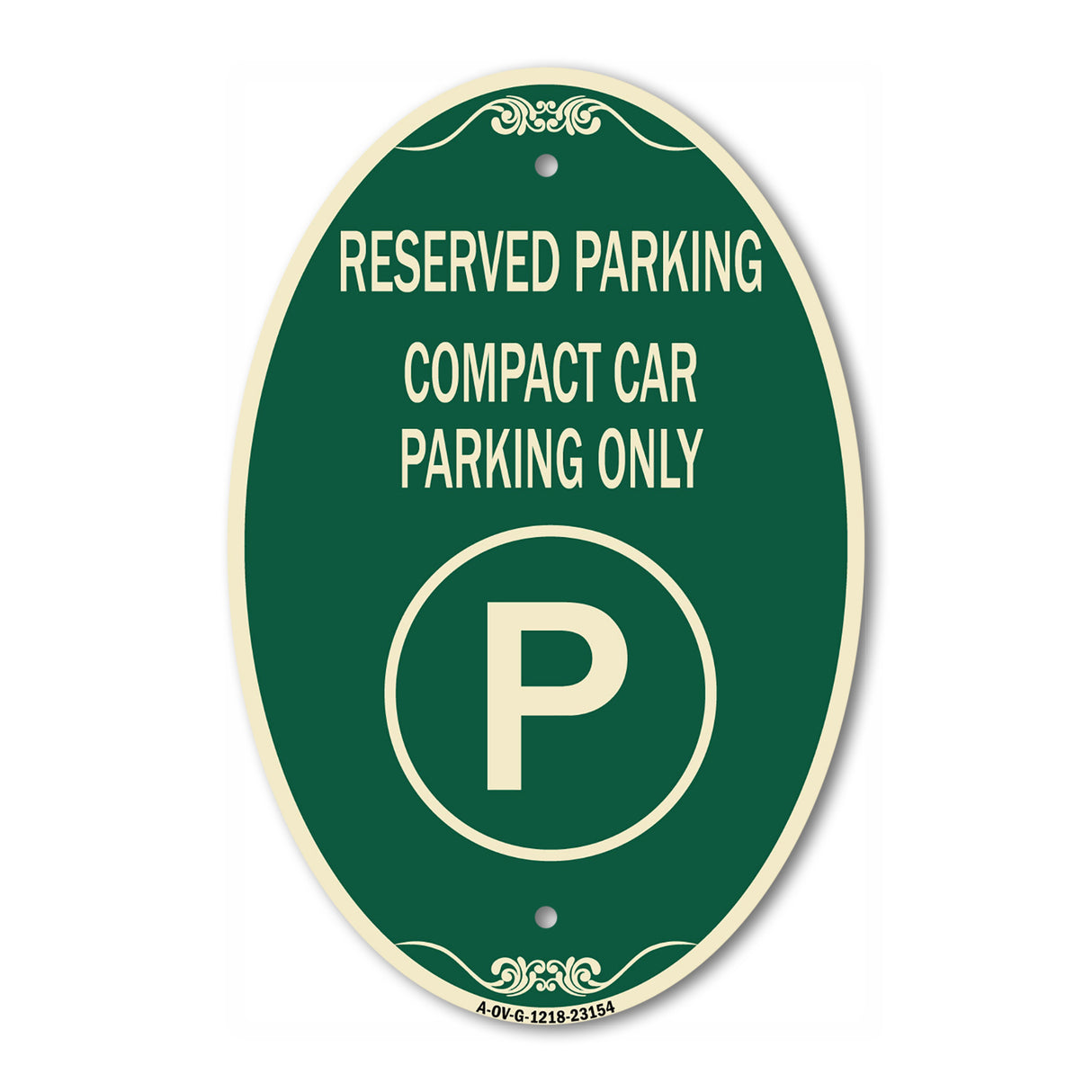 Reserved Parking - Compact Car Parking Only (With Parking Symbol)