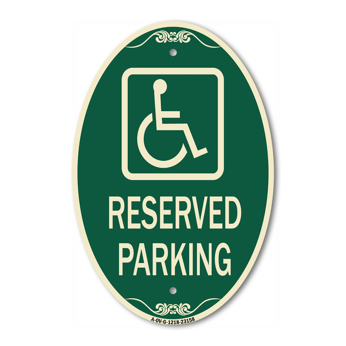 Reserved Parking (Handicapped Symbol) (Blue)