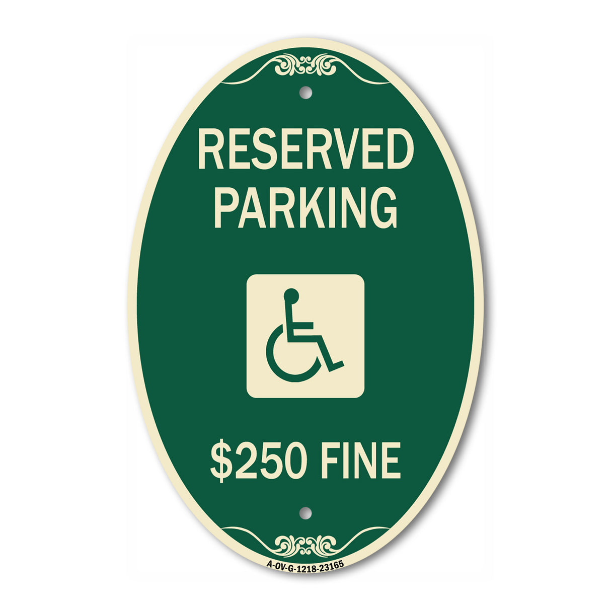 Reserved Parking $250 Fine (With Graphic)