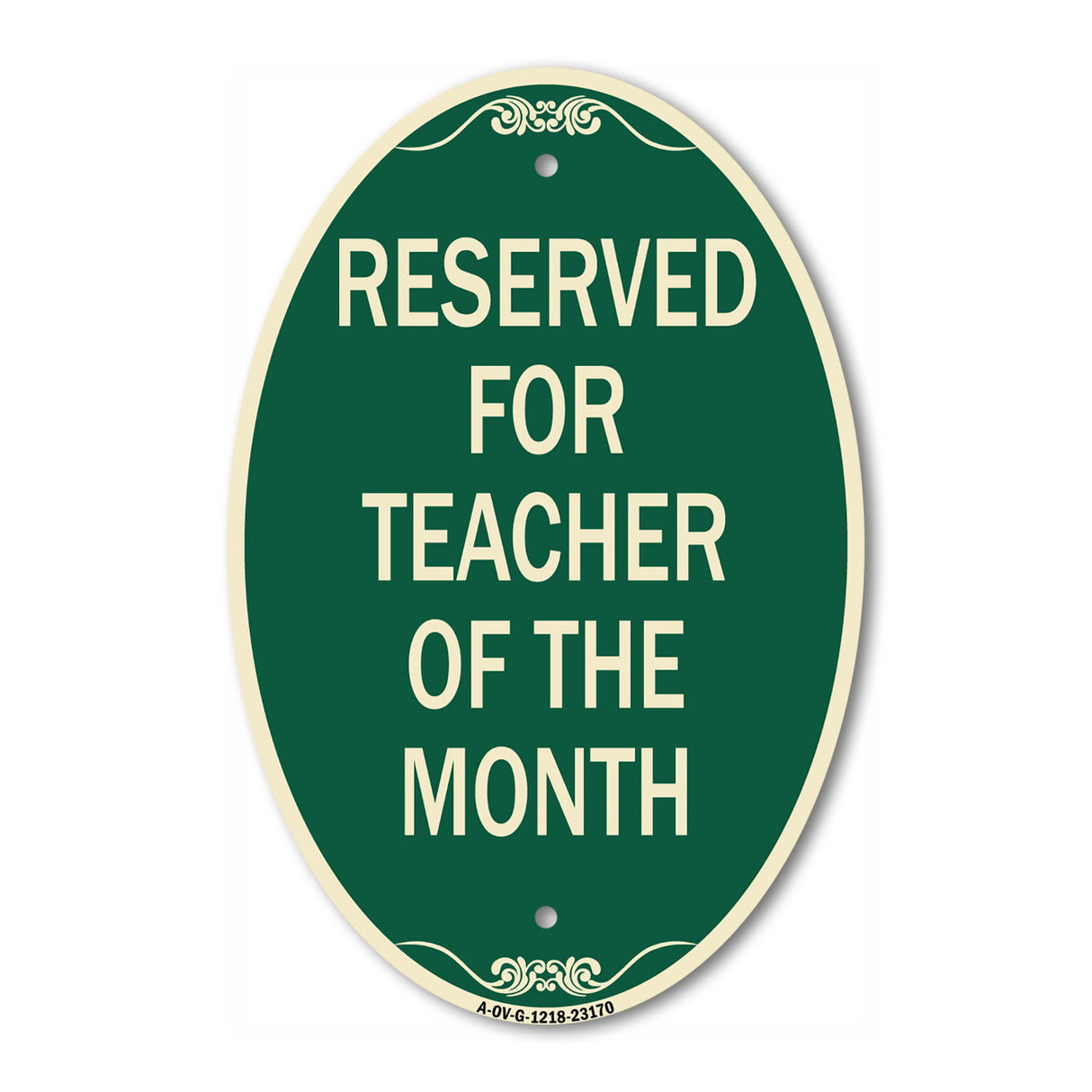Reserved for Teacher of the Month
