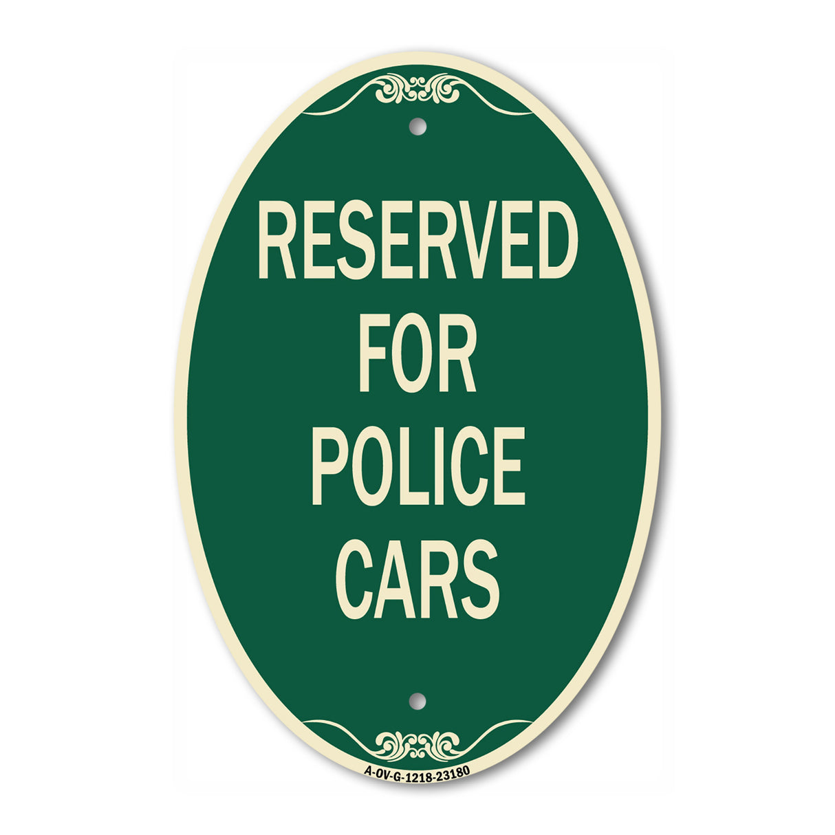 Reserved for Police Cars