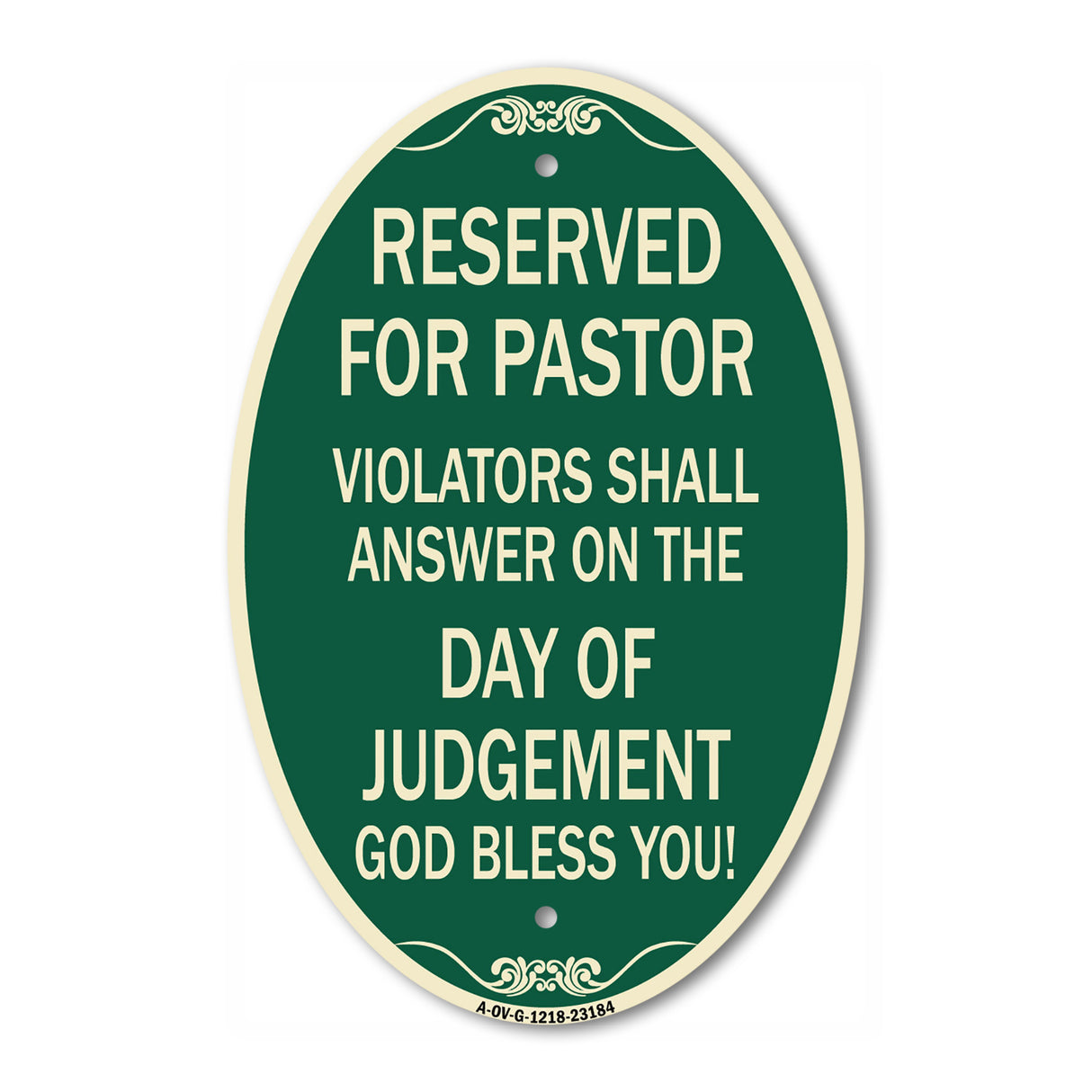 Reserved for Pastor Violators Shall Answer on the Day of Judgement
