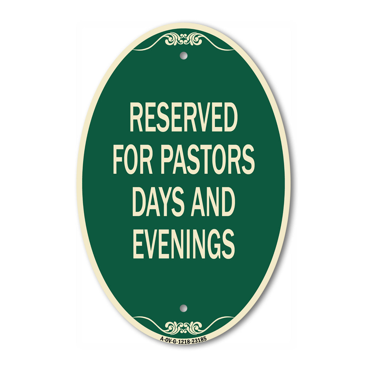 Reserved for Pastors Days and Evenings