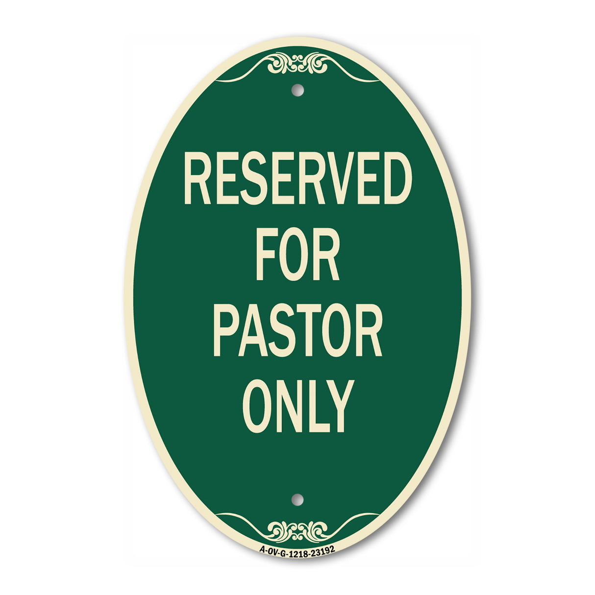 Reserved for Pastor Only