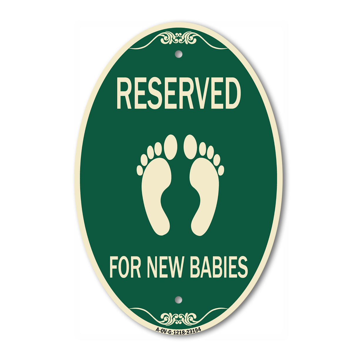 Reserved for New Babies with Symbol