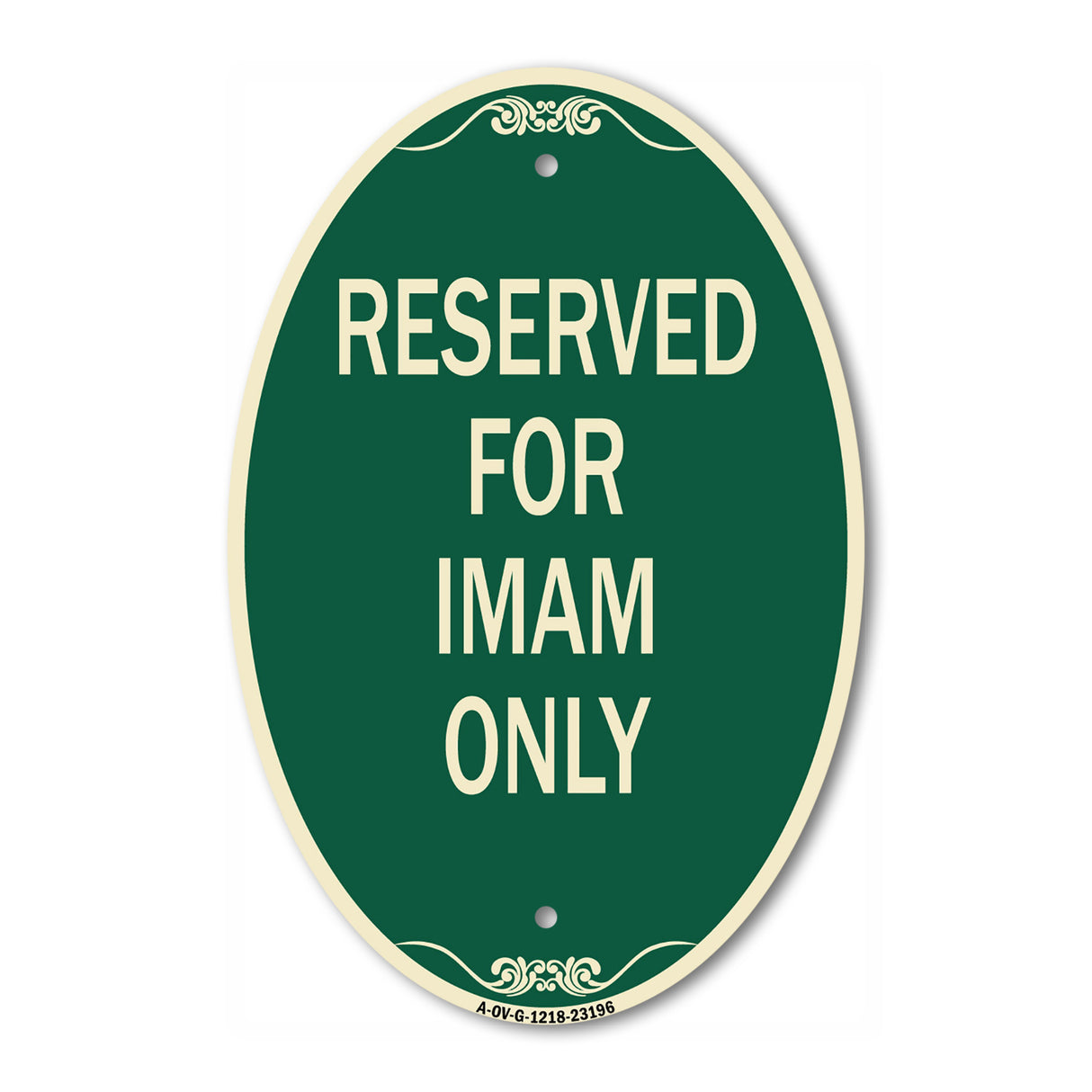 Reserved for Imam Only
