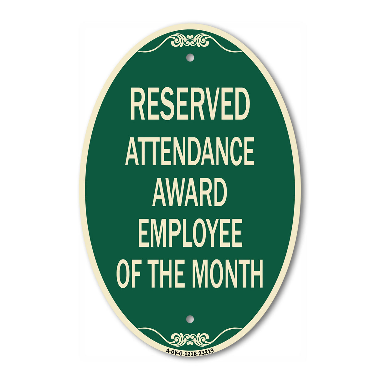 Reserved Attendance Award Employee of the Month