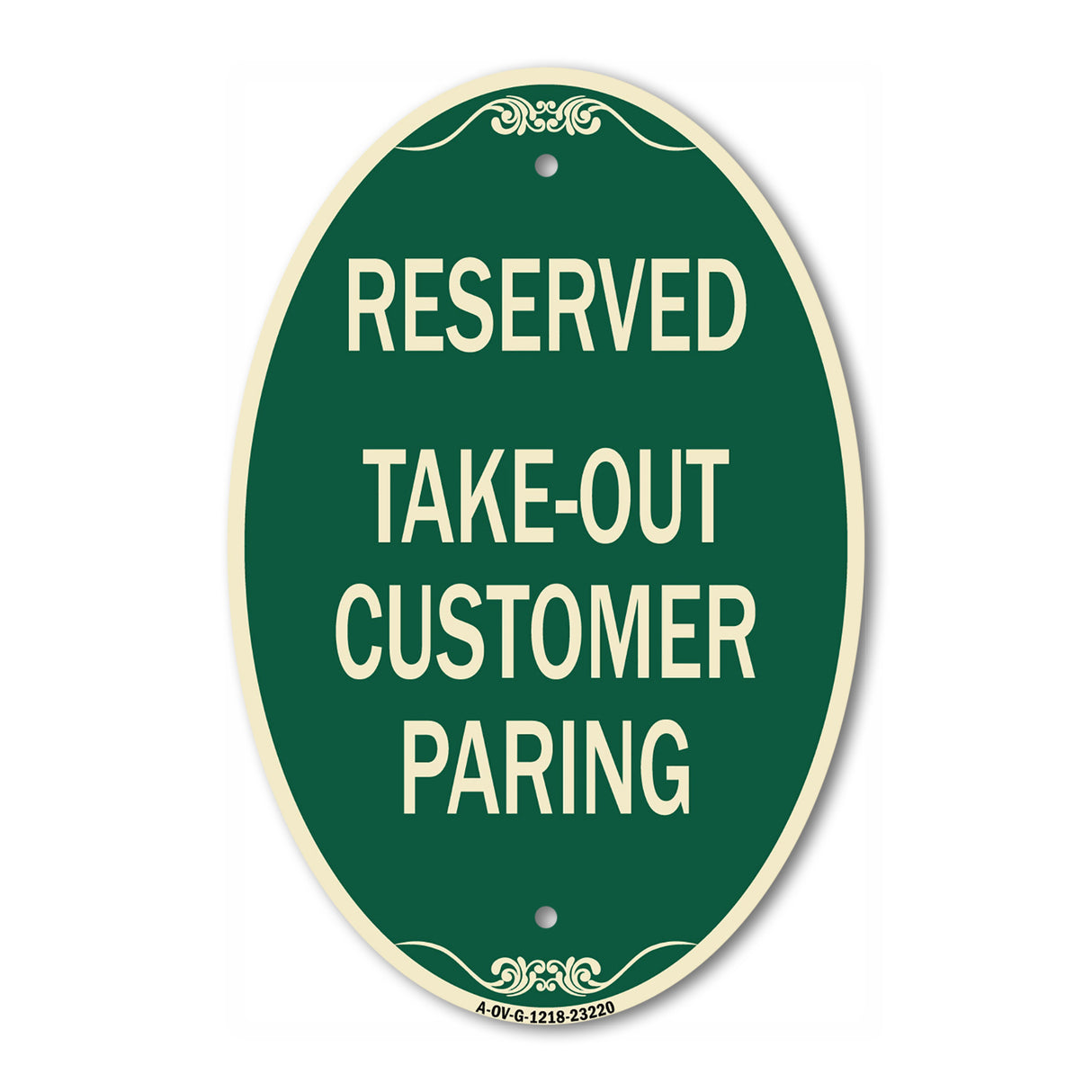 Reserved - Take-Out Customer Parking