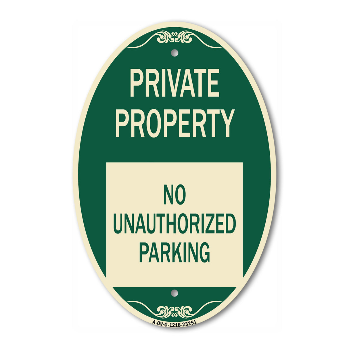 Private Property - No Unauthorized Parking