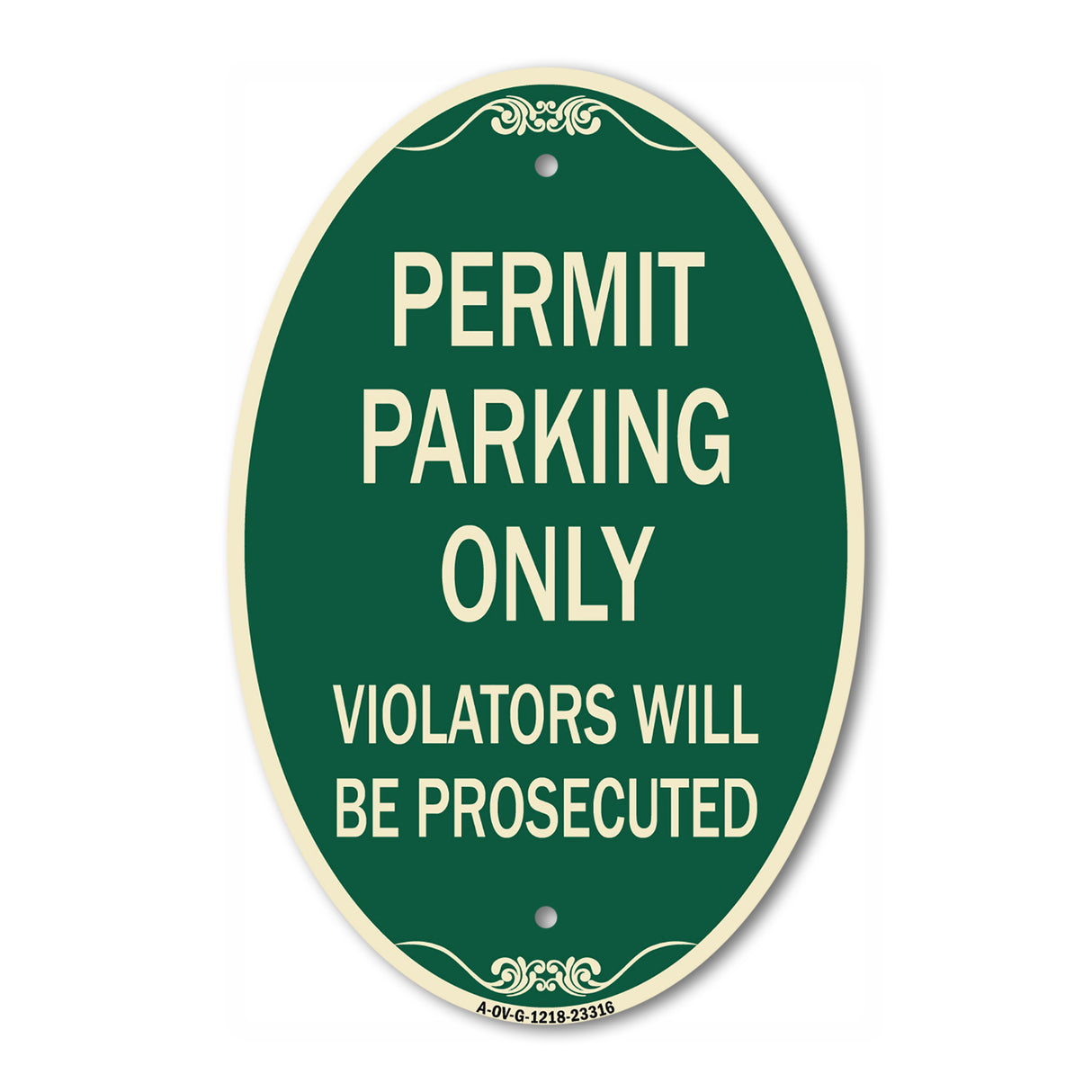 Permit Parking Only Violators Will Be Prosecuted