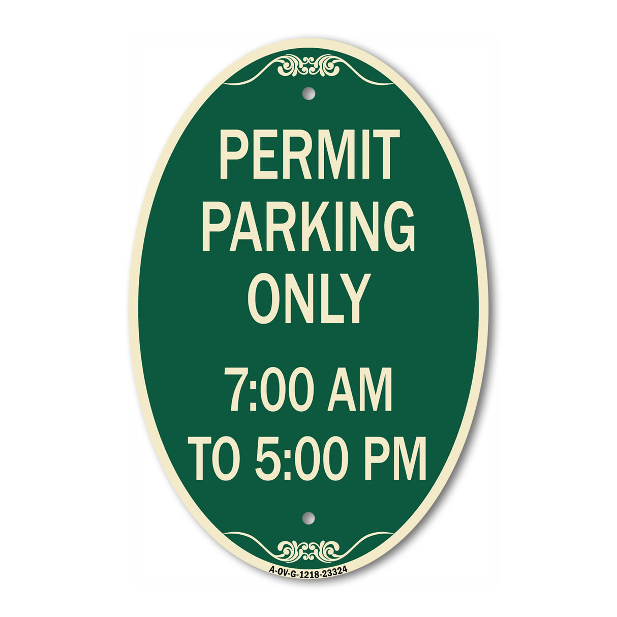 Permit Parking Only 7-00 Am to 5-00 Pm
