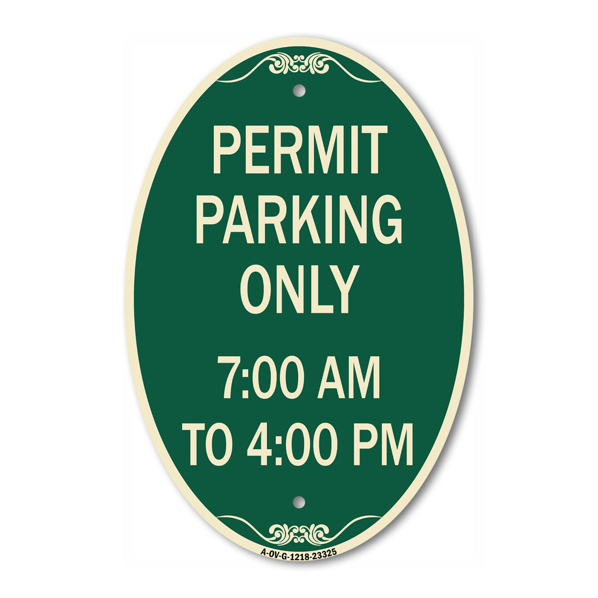 Permit Parking Only 7-00 Am to 4-00 Pm