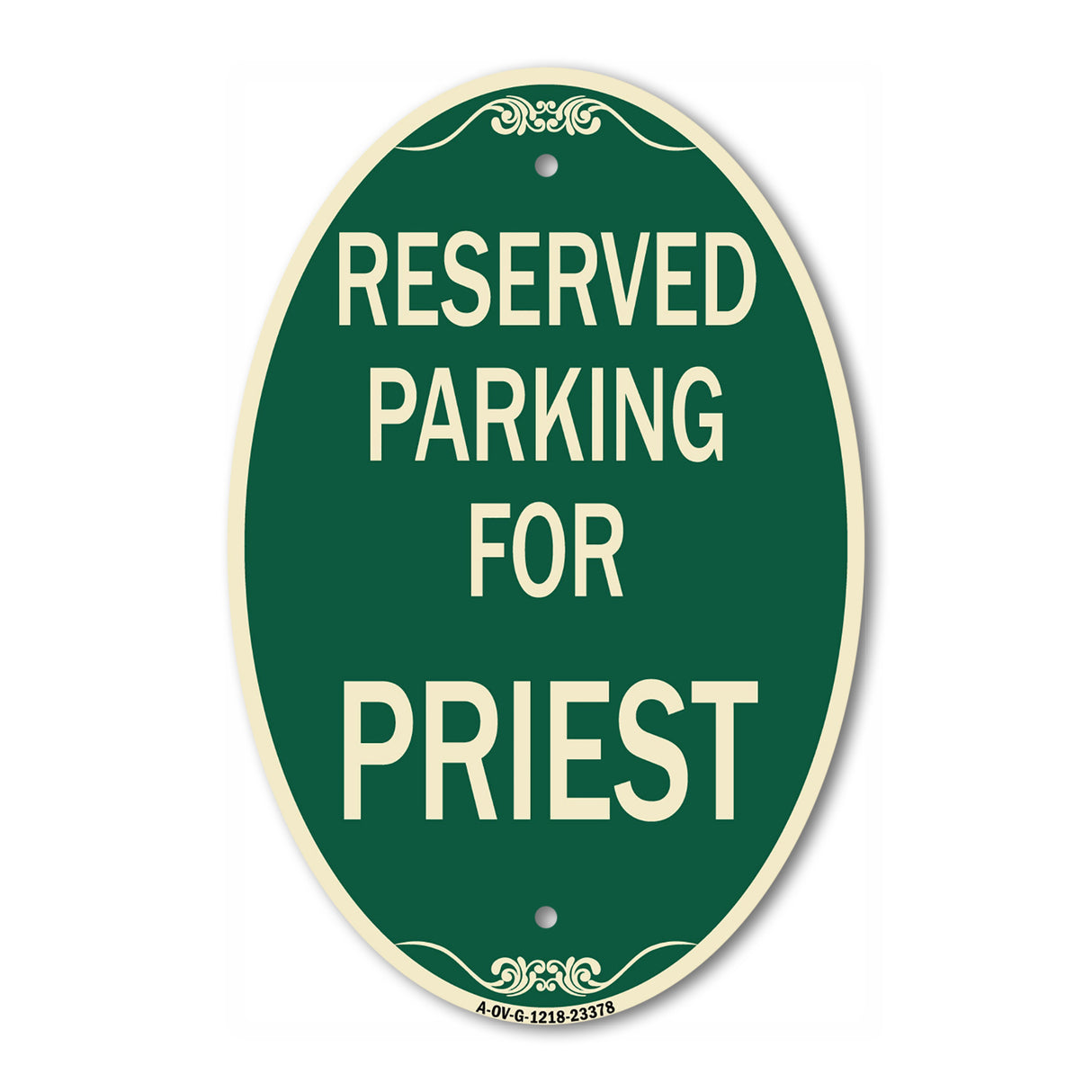 Parking Reserved for Priest