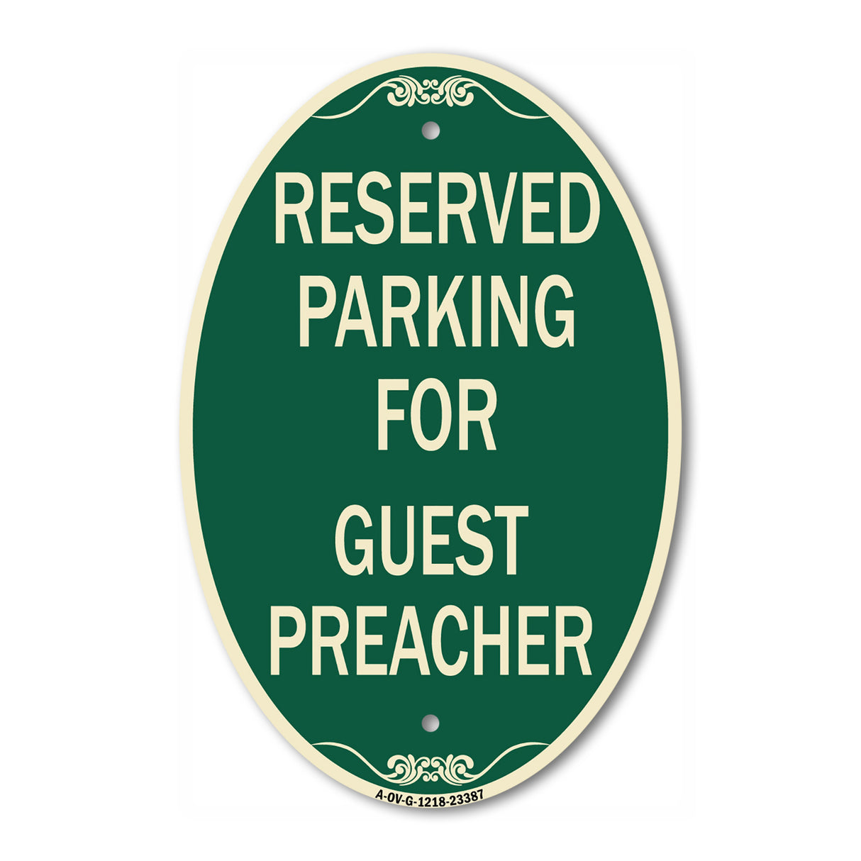 Parking Reserved for Guest Preacher