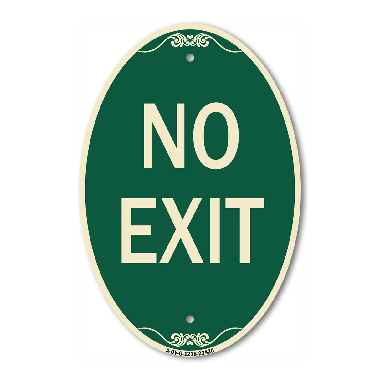 Parking Lot Sign No Exit