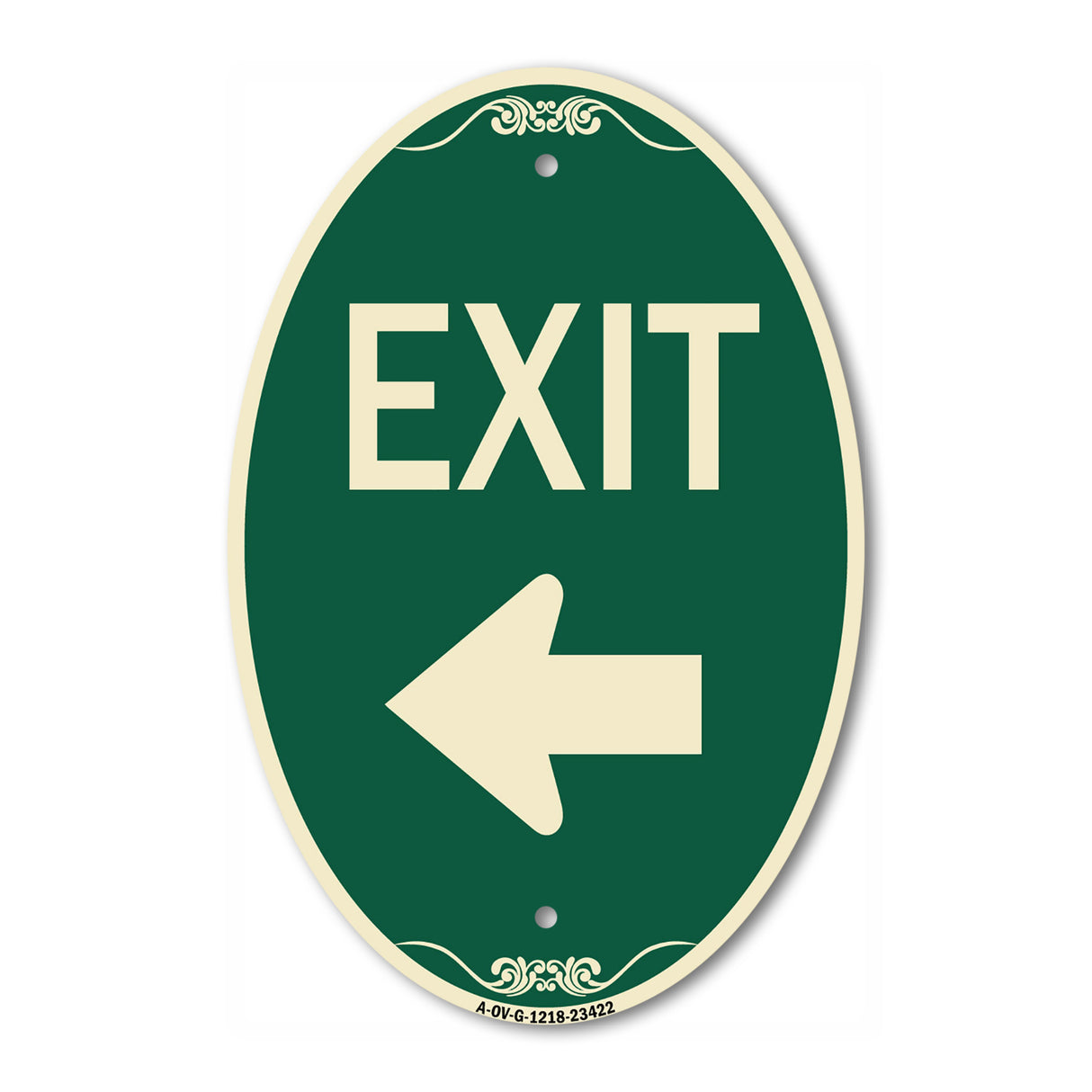 Parking Lot Sign Exit Sign (Left Arrow)