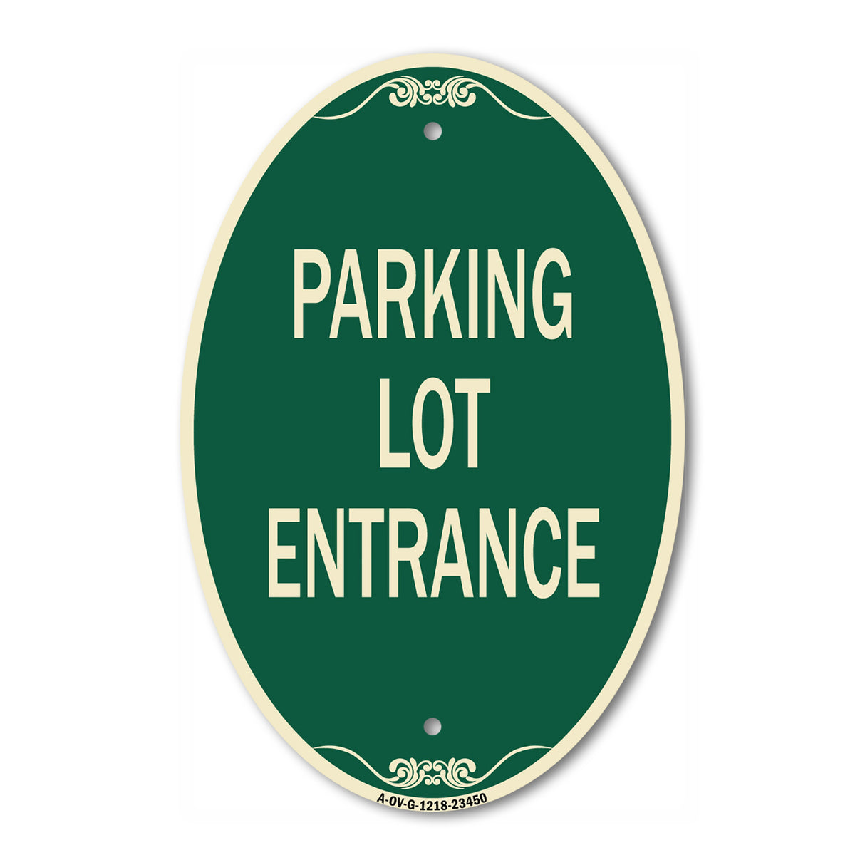 Parking Entrance Sign Parking Lot Entrance