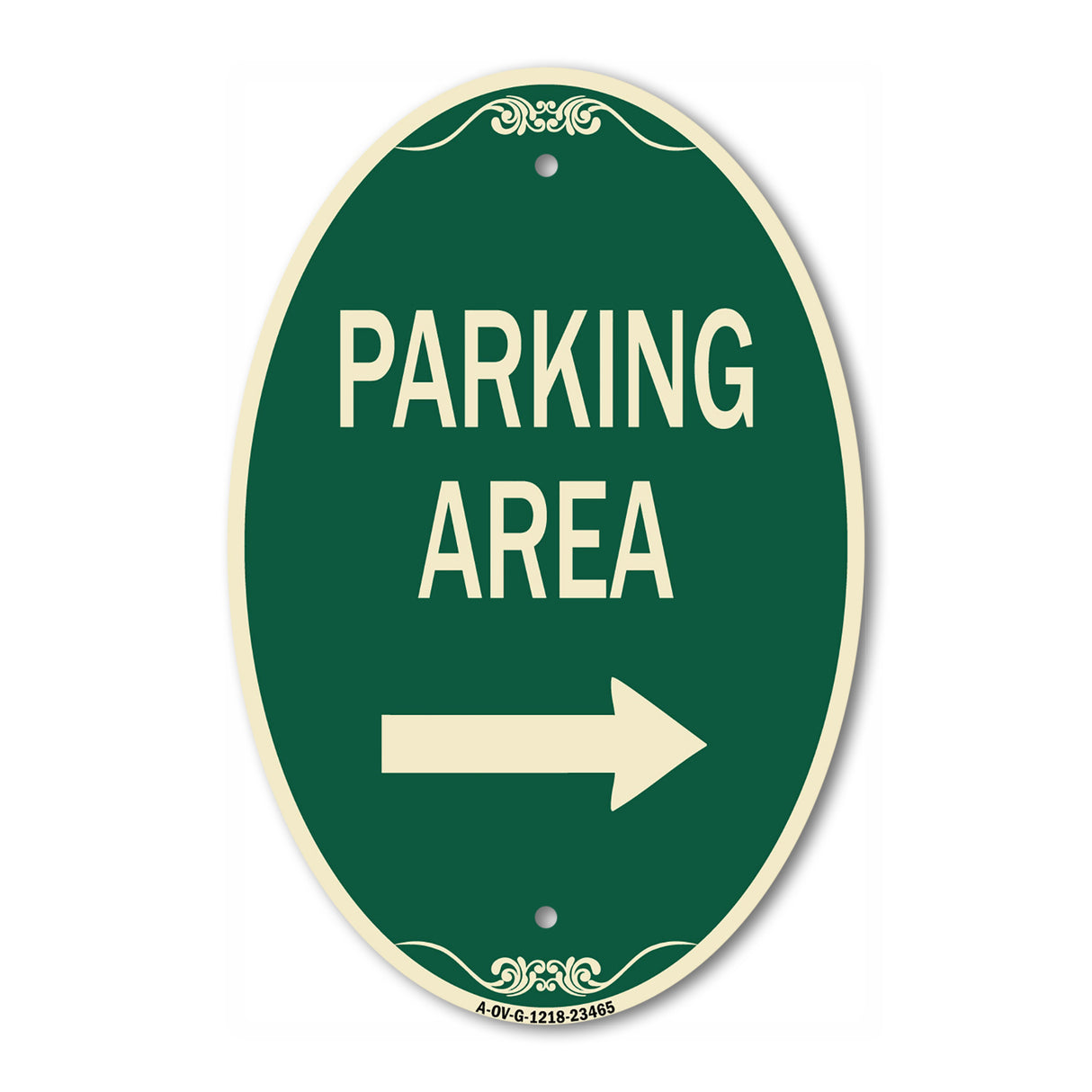Parking Area with Right Arrow