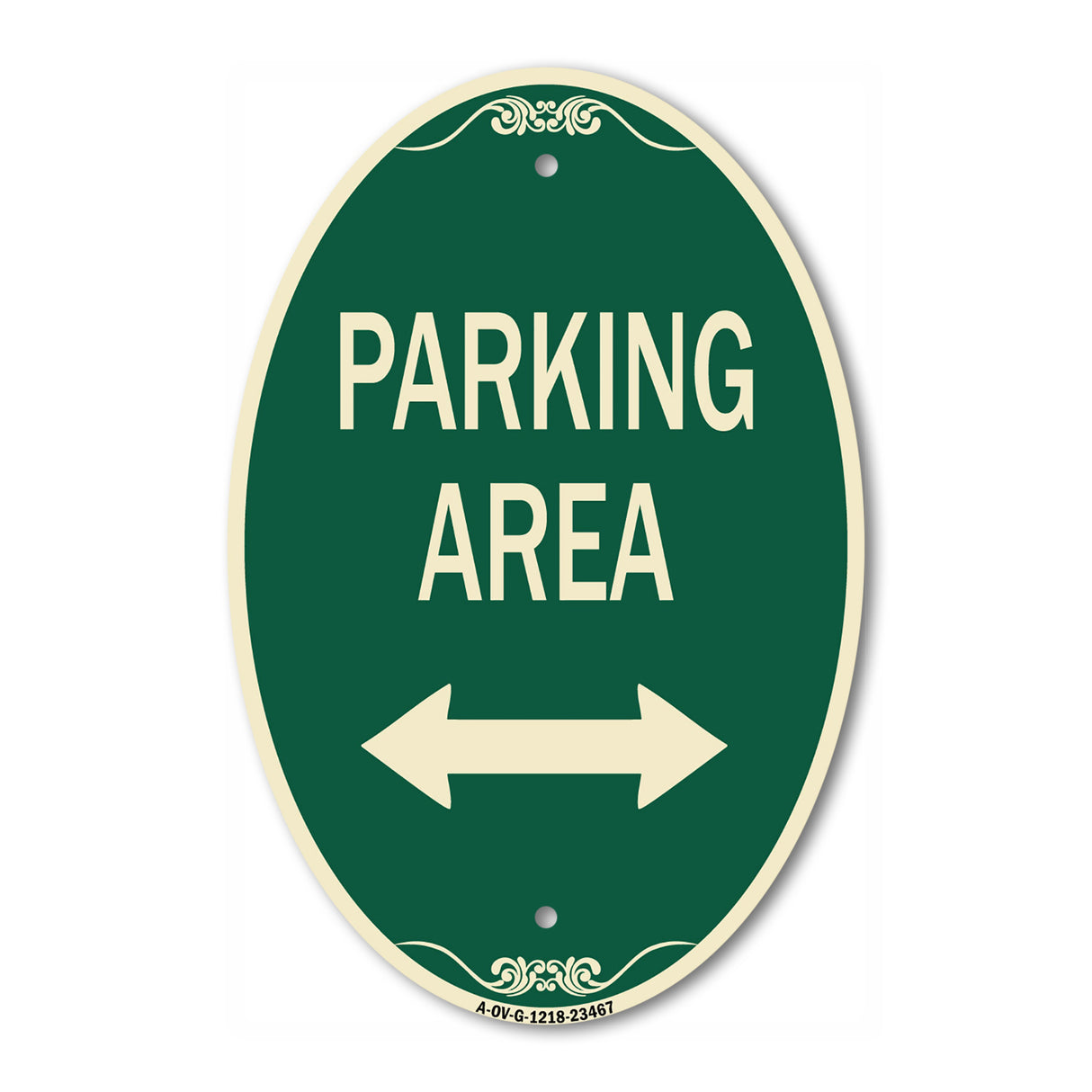 Parking Area with Bidirectional Arrow