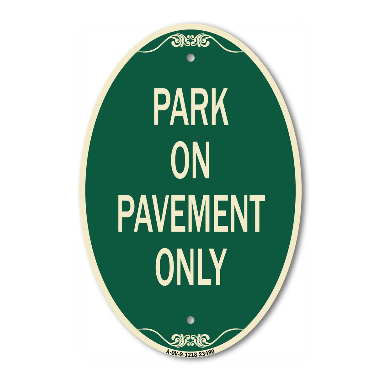 Park on Pavement Only