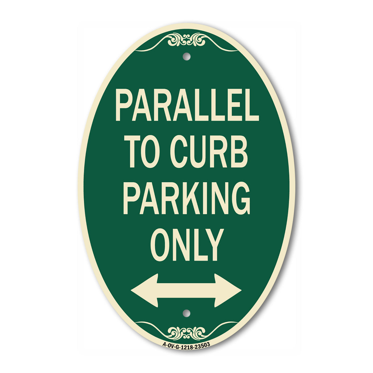 Parallel to Curb Parking Only with Bidirectional Arrow