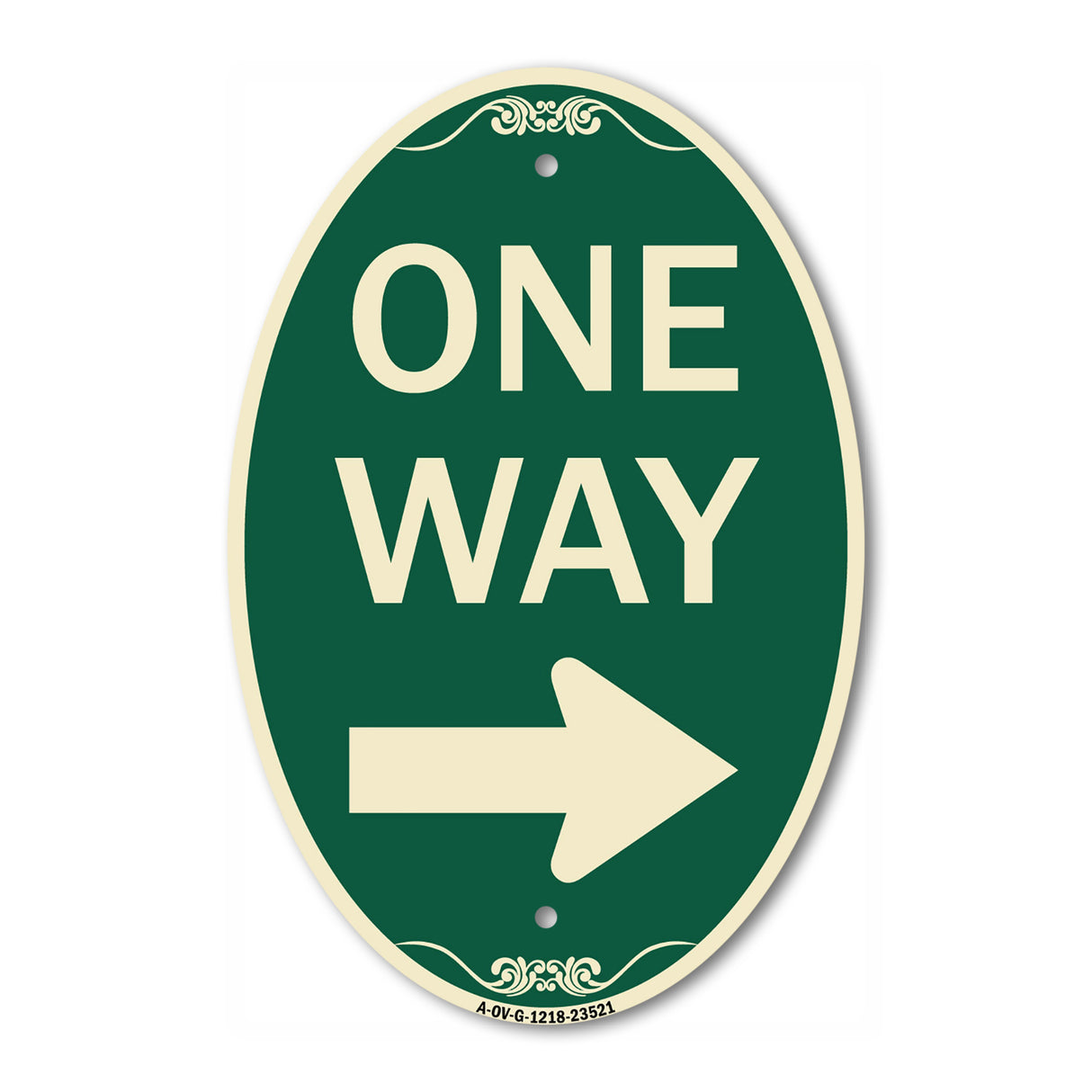 One Way Sign (Right Arrow)