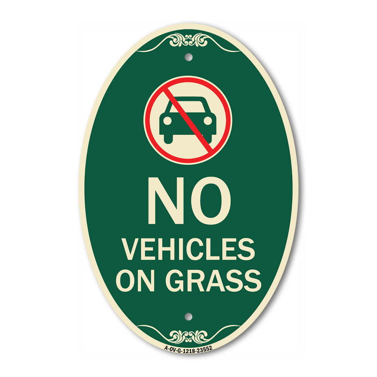 No Vehicles on Grass