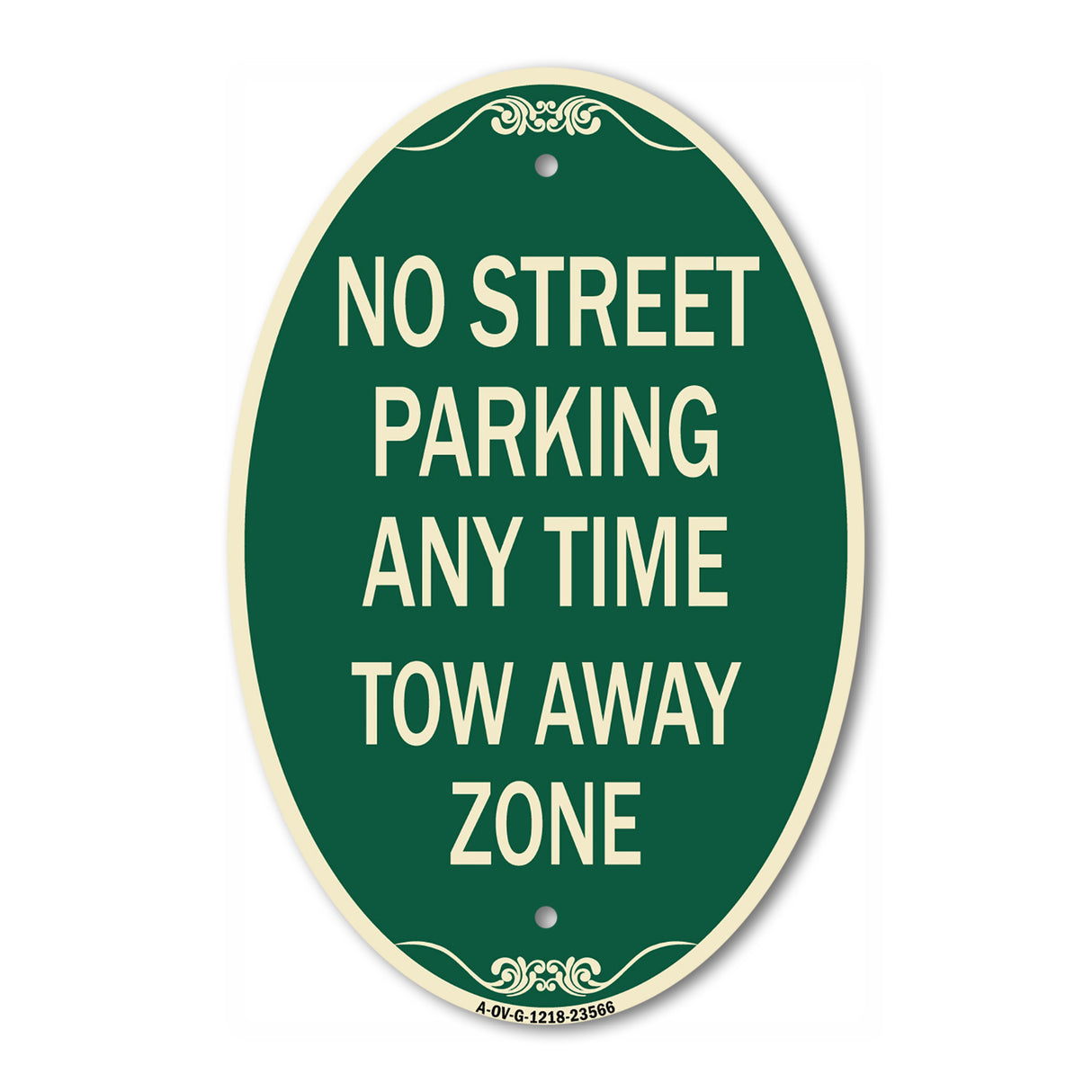 No Street Parking Anytime Tow Away Zone