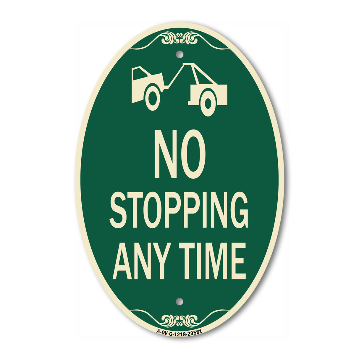 No Stopping Anytime with Tow Away Graphic