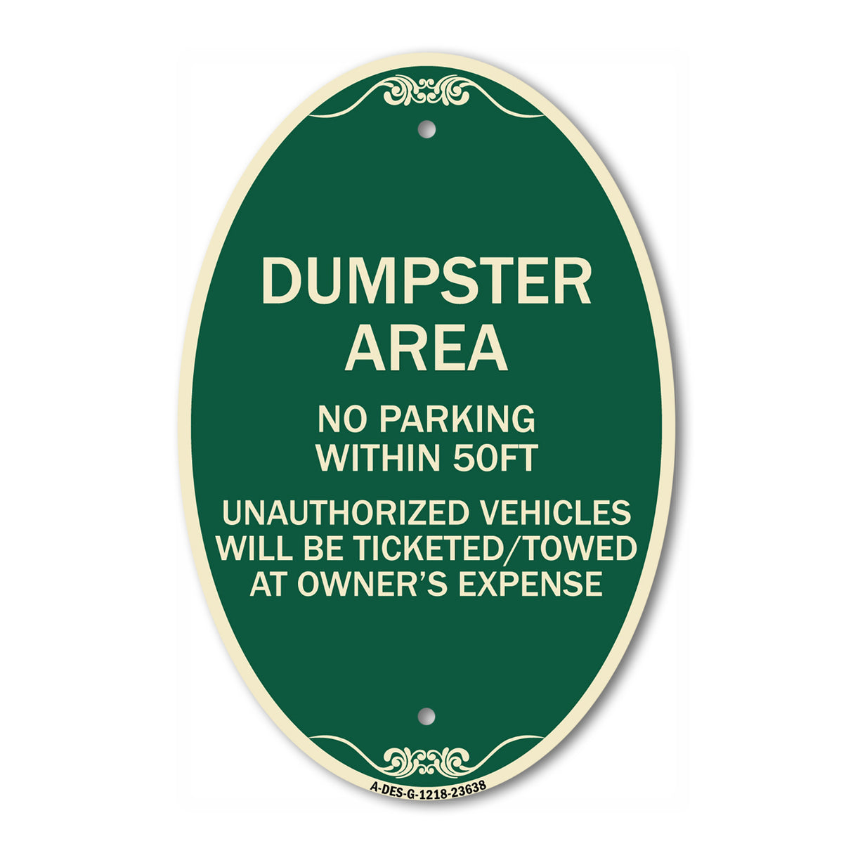 No Parking Within 50 Ft Unauthorized Vehicles Will Be Ticketed Towed at Owners Expense