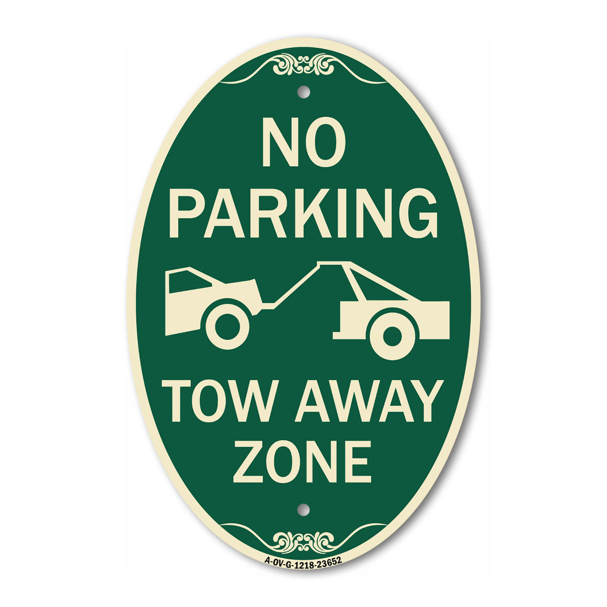 No Parking Tow Away Zone (Tow Truck Symbol)