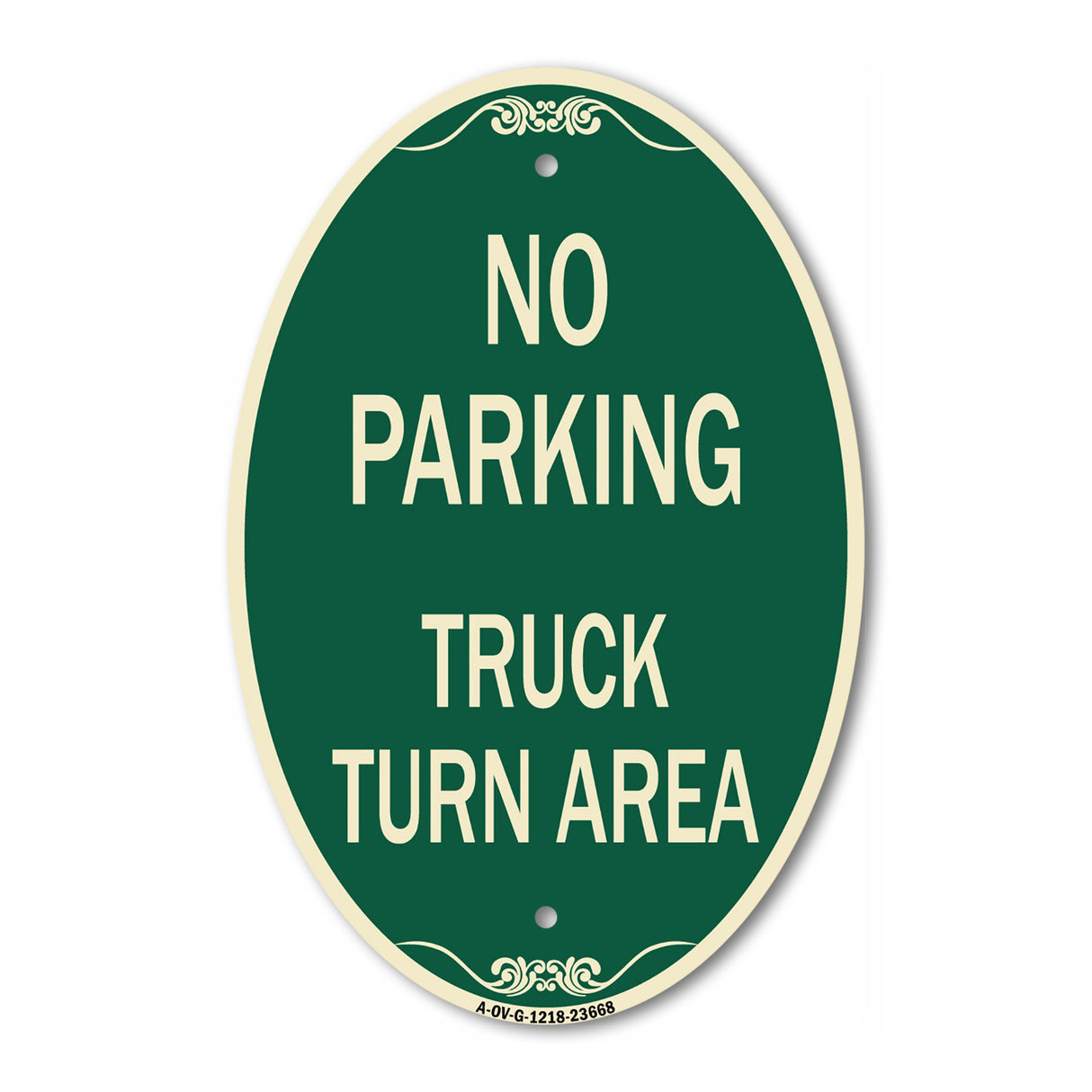 No Parking Sign No Parking - Truck Turn Area