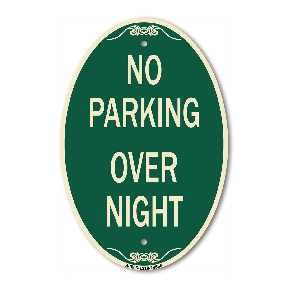 No Parking Overnight Parking Sign