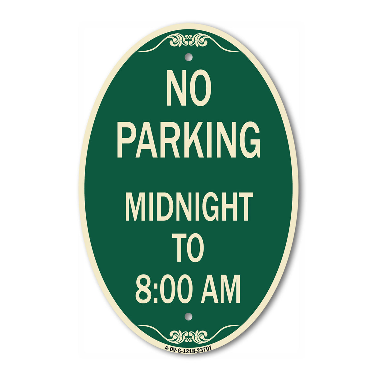No Parking Midnight to 8:00 Am