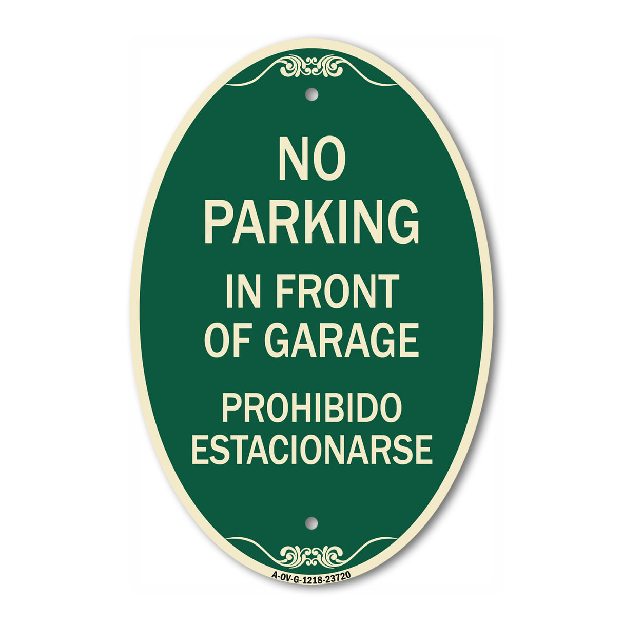 No Parking in Front of Garage Prohibido Estacionarse