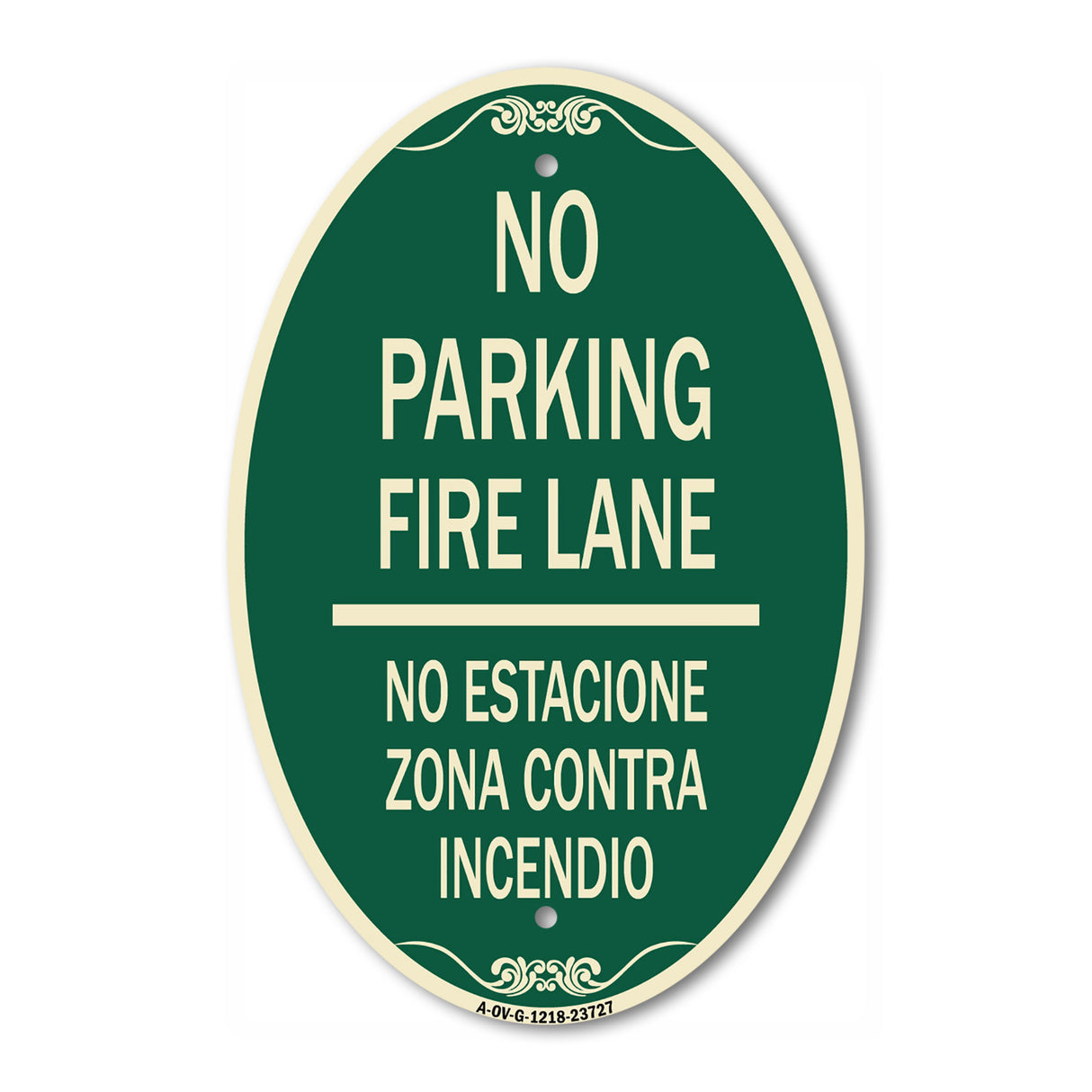 No Parking Fire Lane No Estacione Zona Contra Incendio