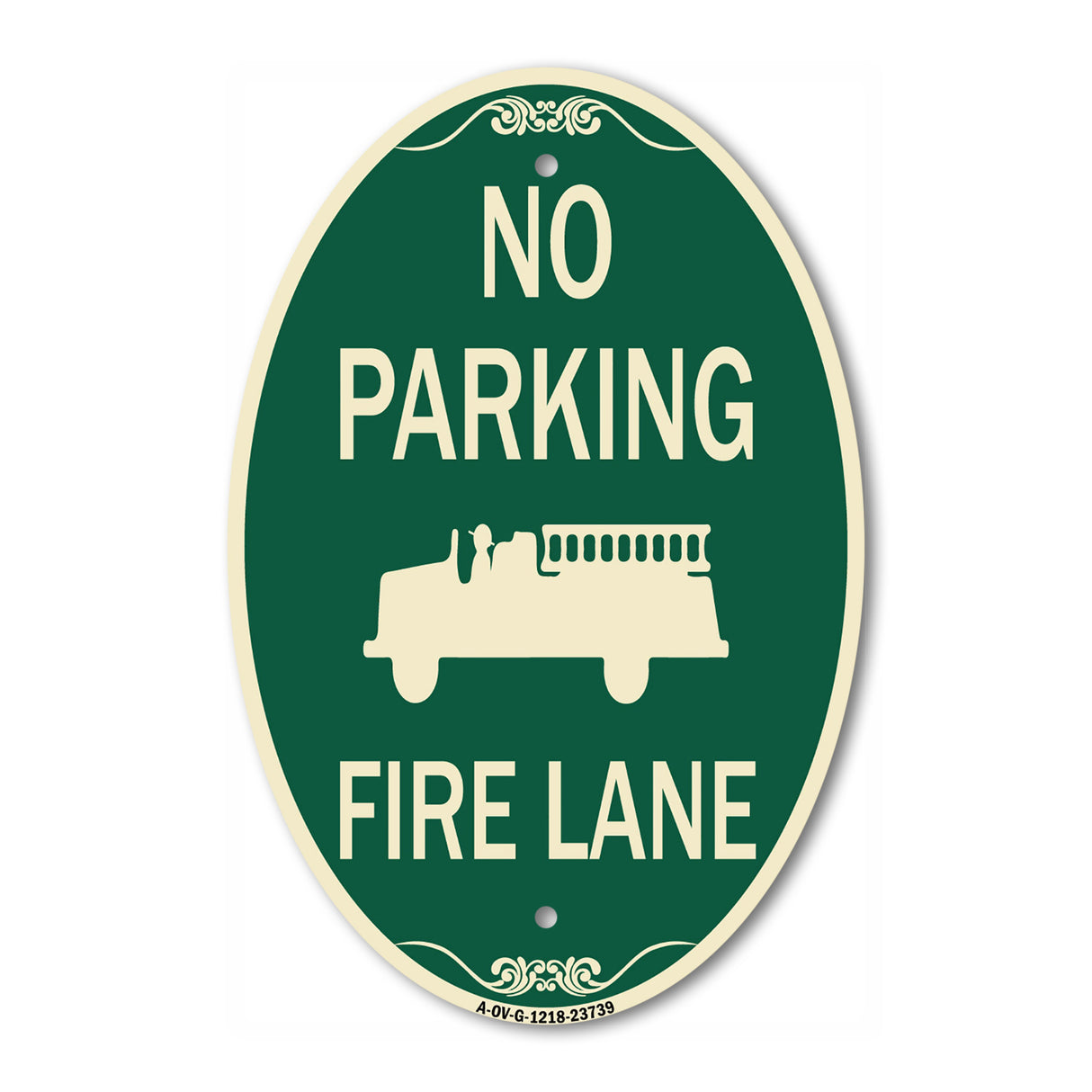 No Parking Fire Lane (Fire Truck Symbol)