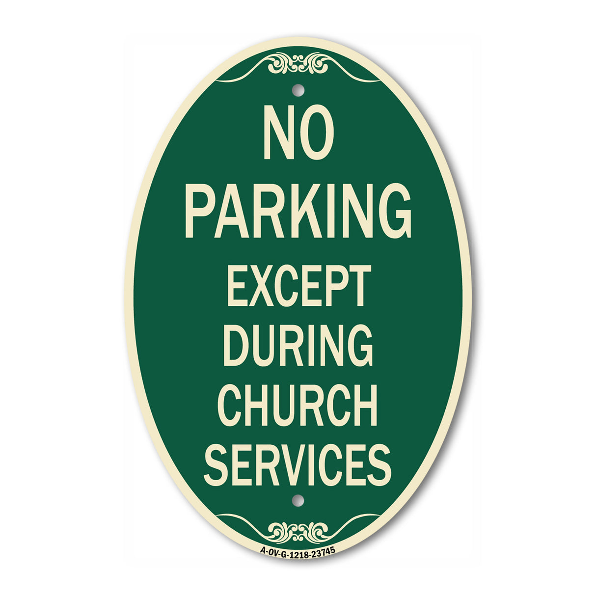 No Parking Except During Church Services