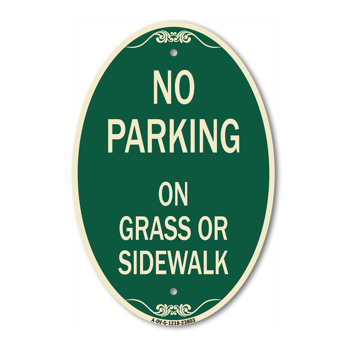 No Parking - on Grass or Sidewalk