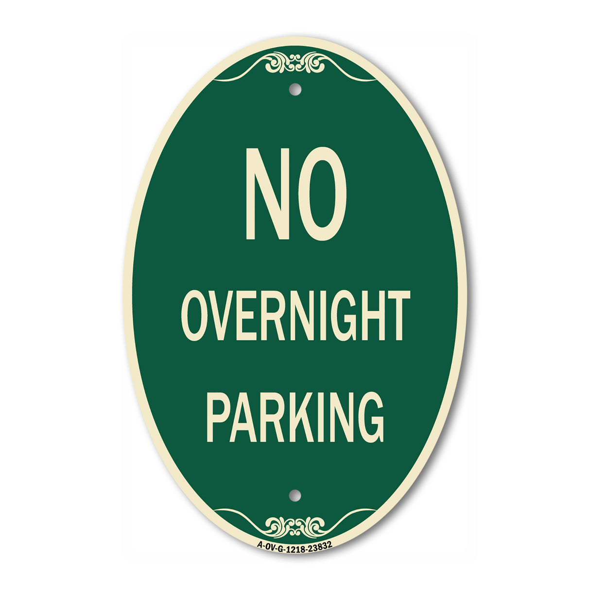 No Overnight Parking Sign