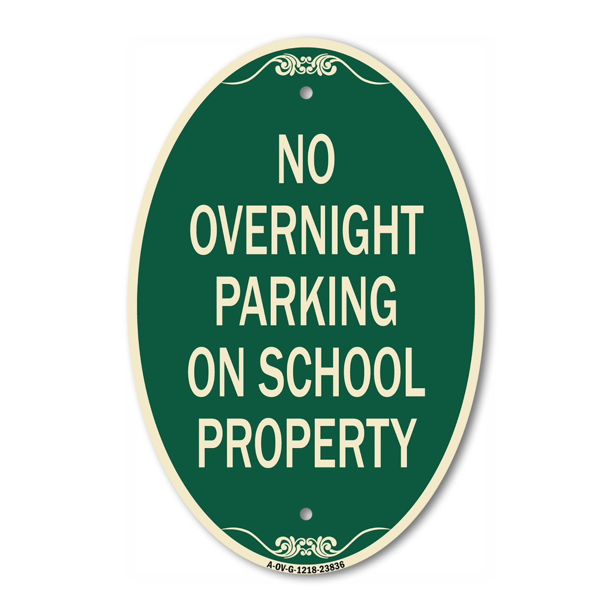 No Overnight Parking on School Property