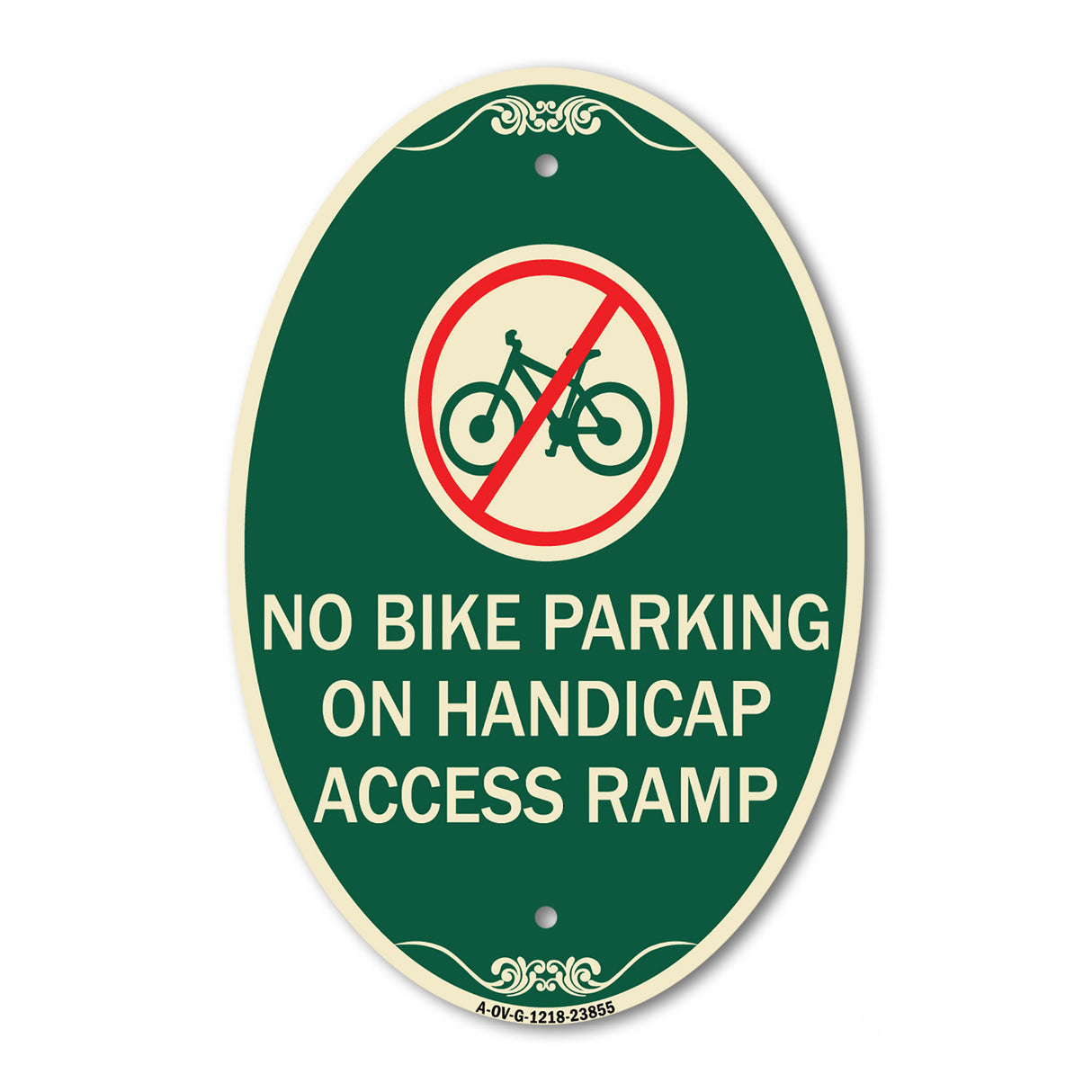 No Bike Parking on Handicap Access Ramp