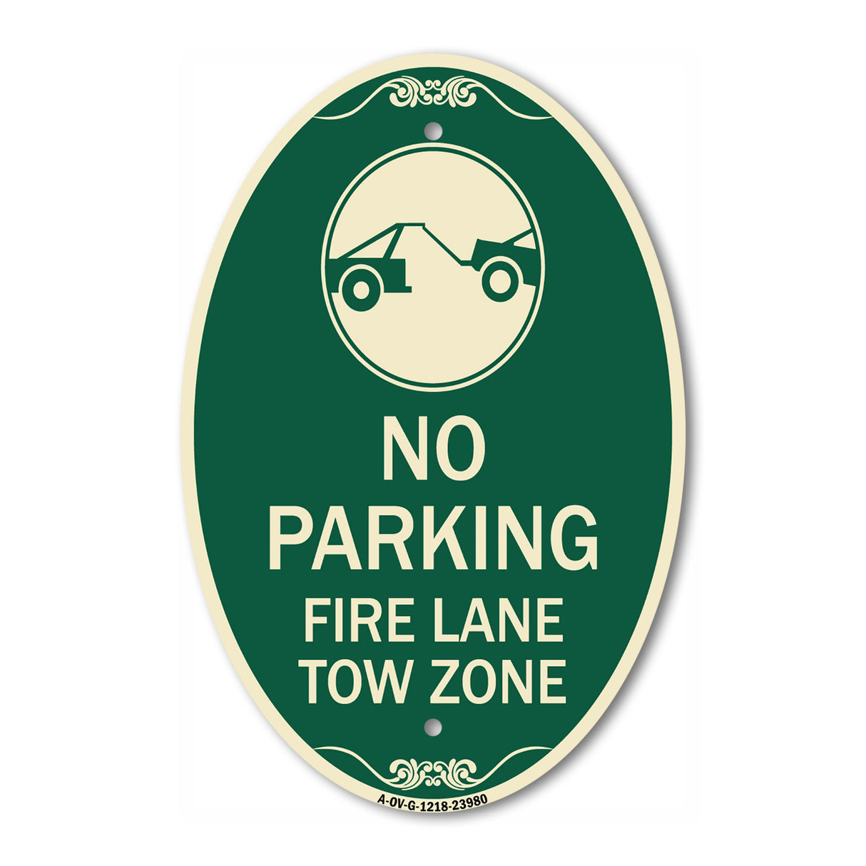 Fire Lane Tow Zone with Graphic