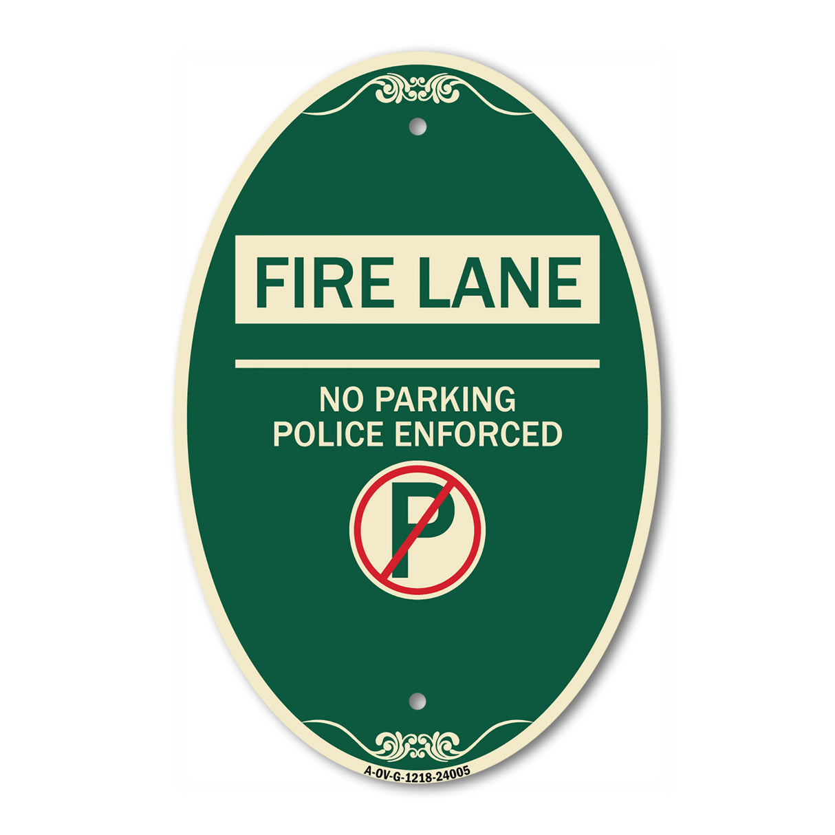 Fire Lane - No Parking Police Enforced (With No Parking Symbol)