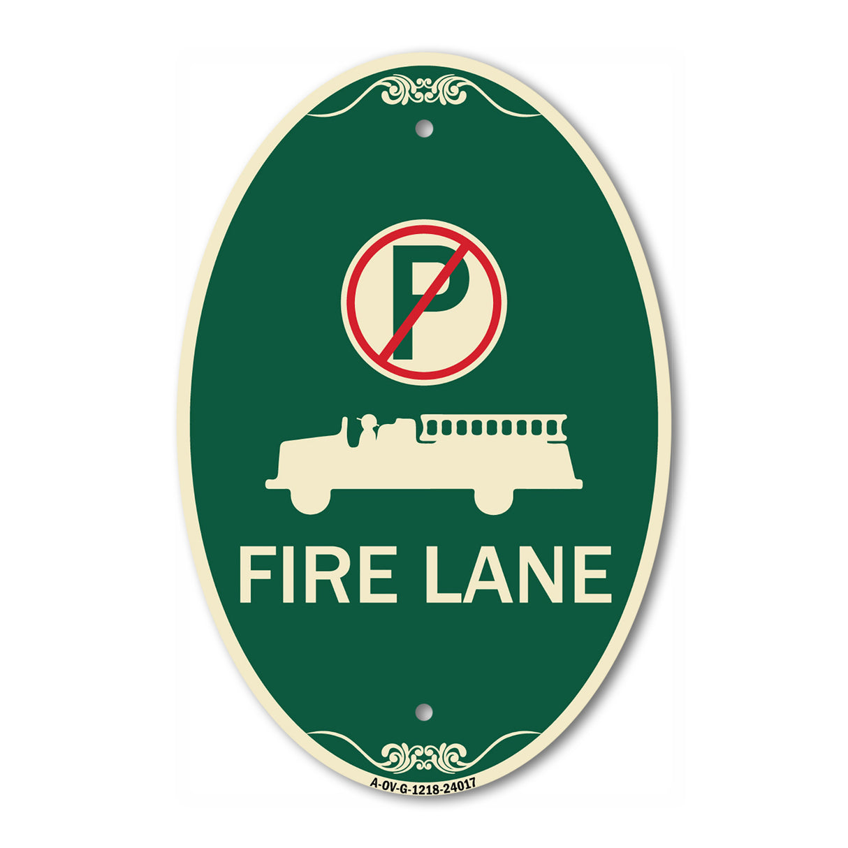 Fire Lane (With No Parking Symbol & Graphic)