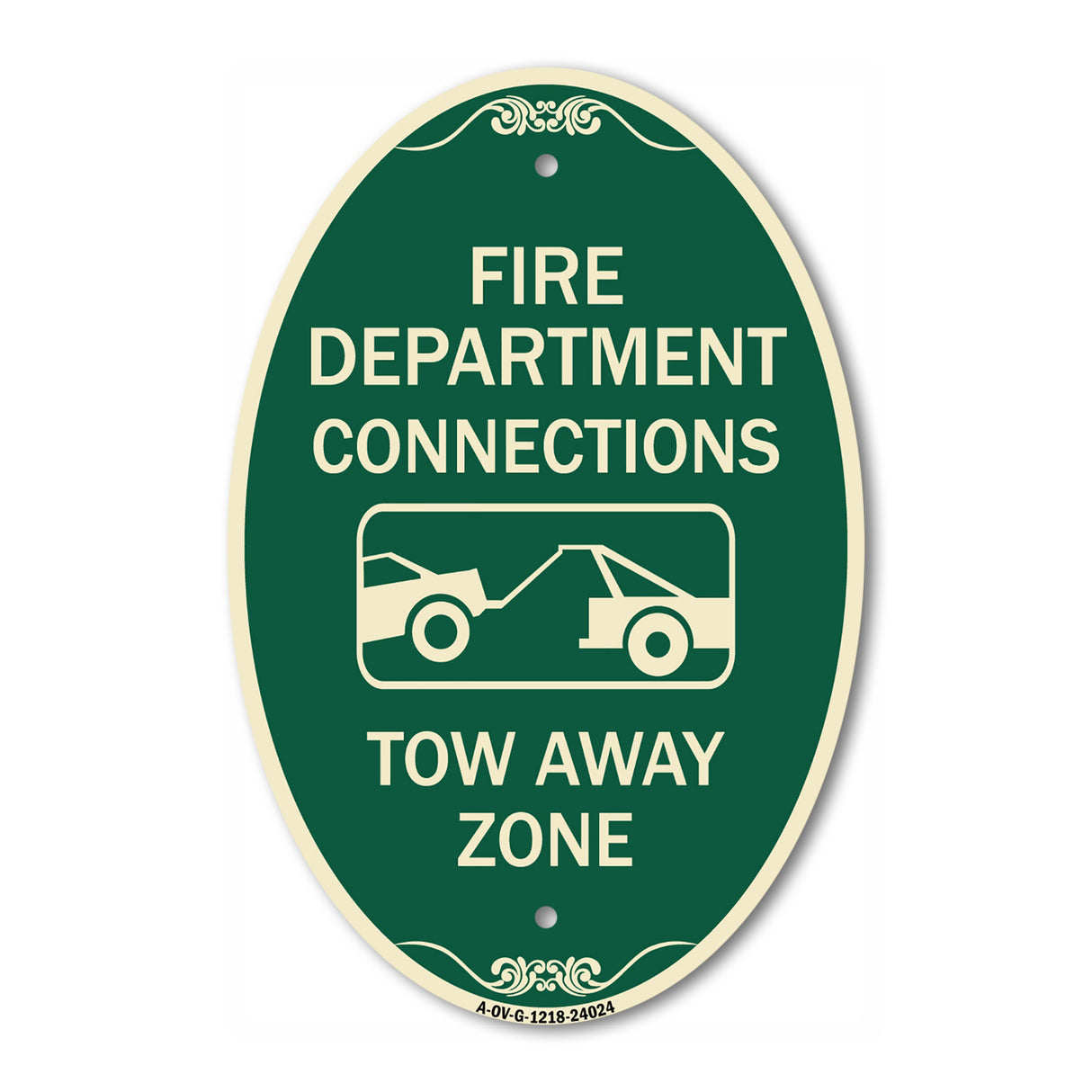 Fire Department Connection Tow Away Zone (With Graphic)