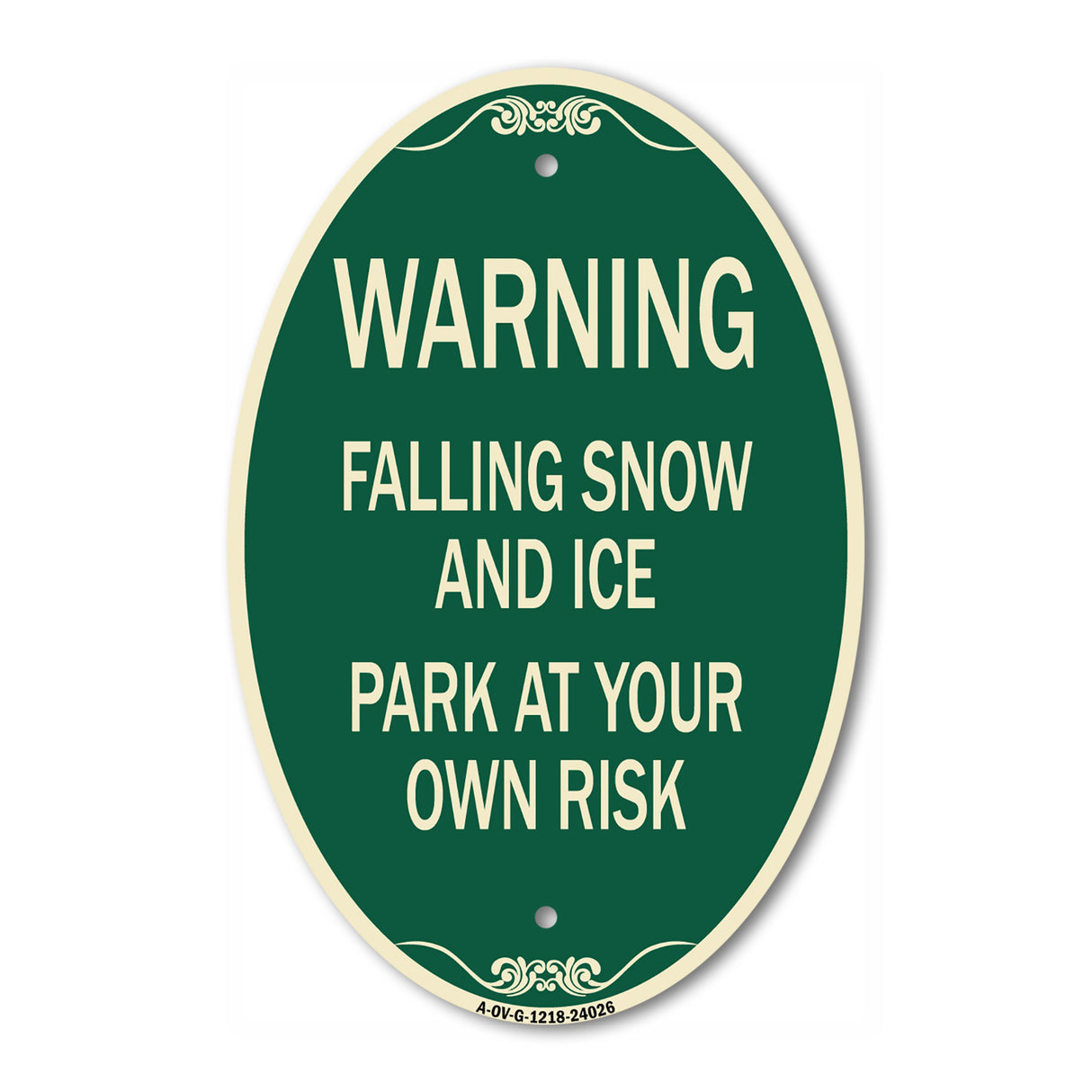 Falling Snow and Ice - Park at Your Own Risk