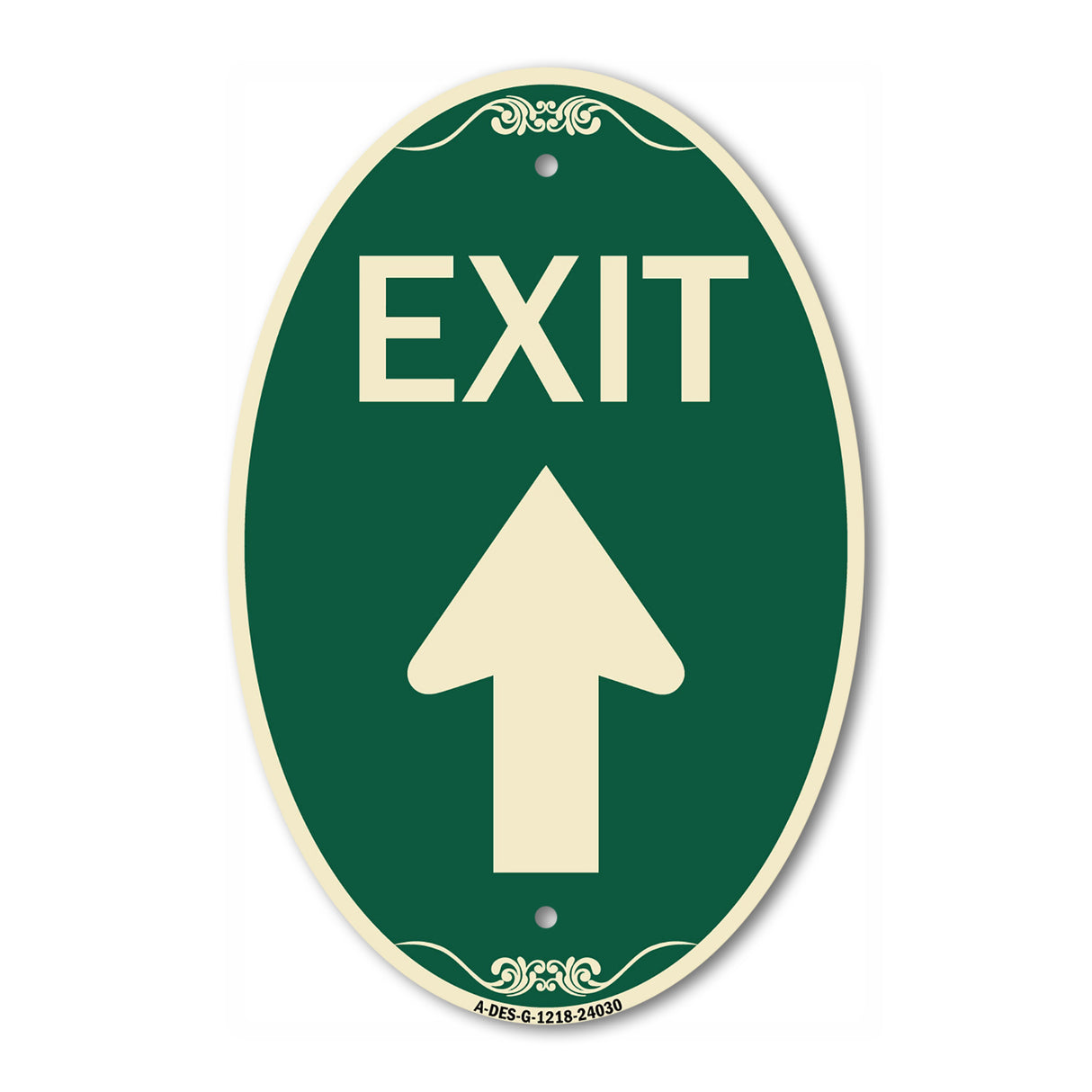 Exit Sign Exit with Up Arrow